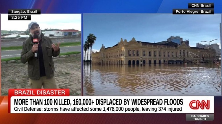 ブラジルの洪水による死者が１０７人に達したことが分かった/Clipped From Video